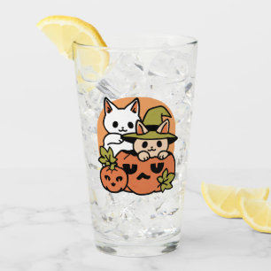 Verre Meow-Loween - Festive Halloween Conception de chat