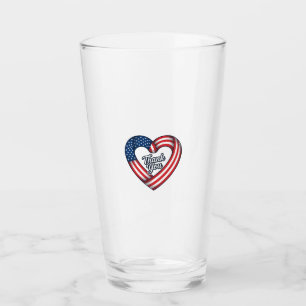 Verre Merci cœur patriotique vintage vector design_1
