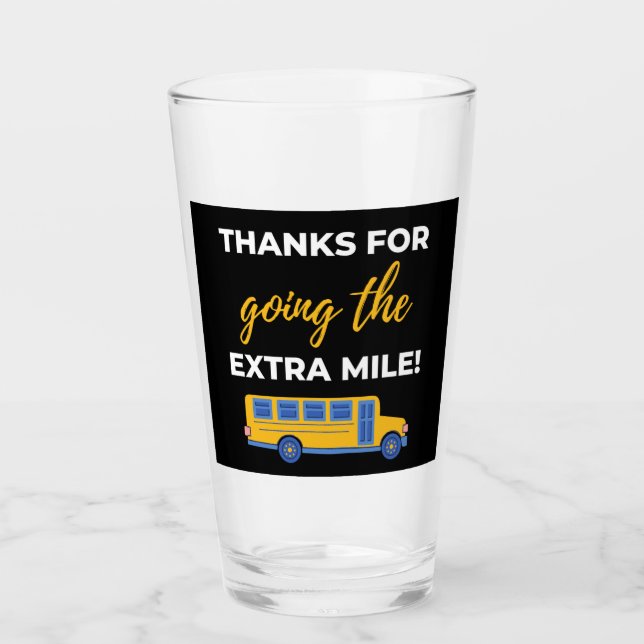 Verre Merci d'aller au-delà de vos obligations (Devant)