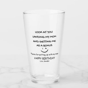 Verre Merci d'avoir accepté ma mère step papa