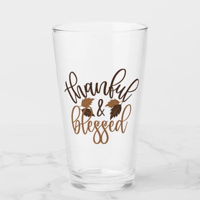 Verre Merci et béni (Devant)