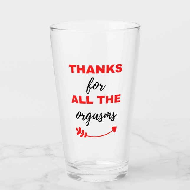 Verre Merci Pour Tous Les Orgasmes Noirs (Devant)