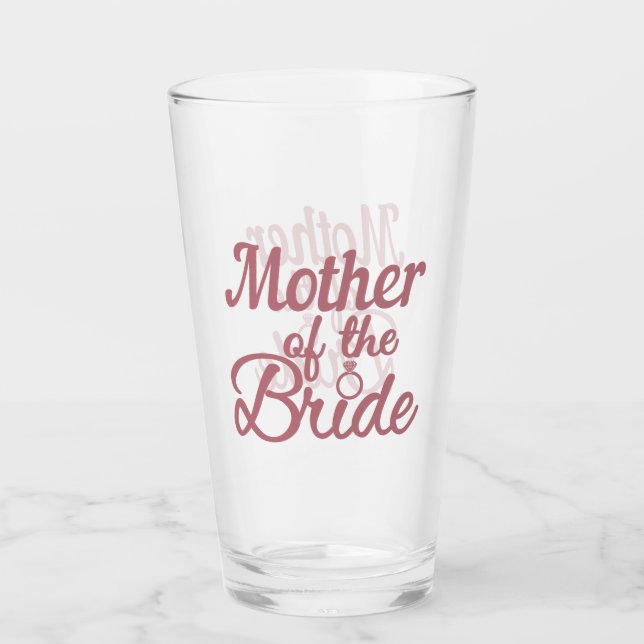 Verre Mère De La Famille Mariage Mariée (Devant)