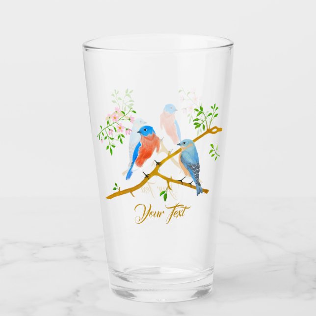 Verre Merles bleus (Devant)