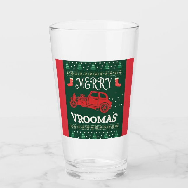 VERRE MERRY VROOMAS - CHRISTMAS UGLY SWEATER (Devant)