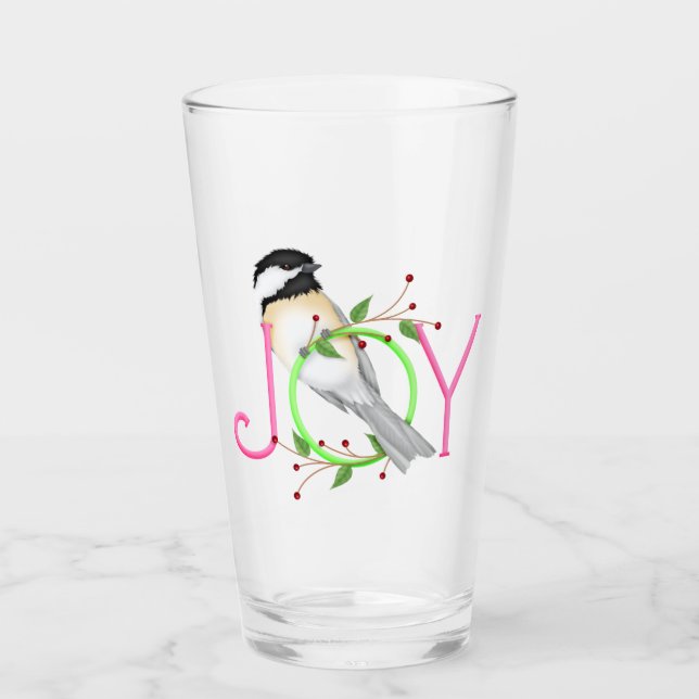 Verre Mésange mignonne "Joie" (Devant)