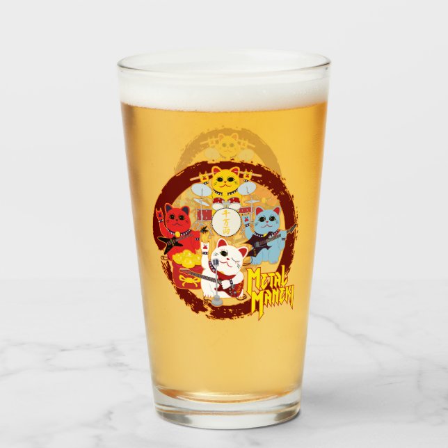 Verre Métal Maneki (Dos (rempli))