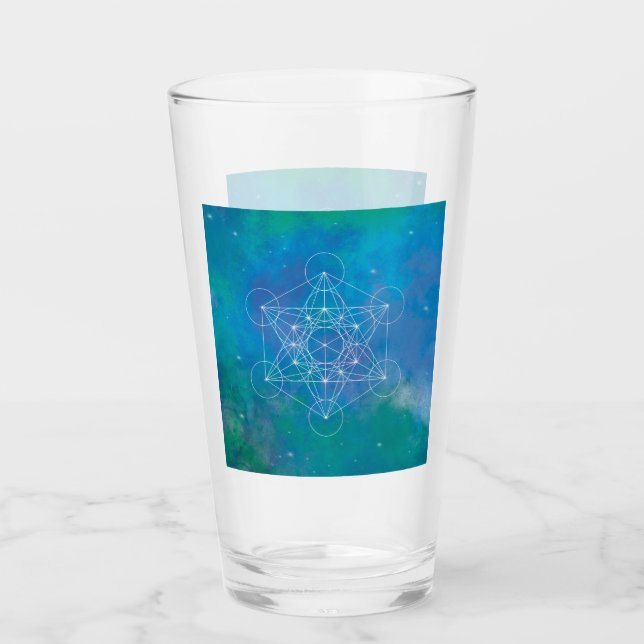 Verre Métatron, chakra, zen, géométrie sacrée, angel (Devant)