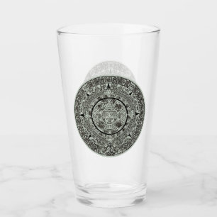 Verre Mexicaine Aztec Sun Stone Maya Calendrier 1