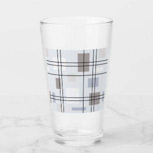 Verre Mi-siècle moderne géométrique 16