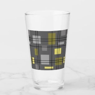 Verre Mi-siècle moderne géométrique 4