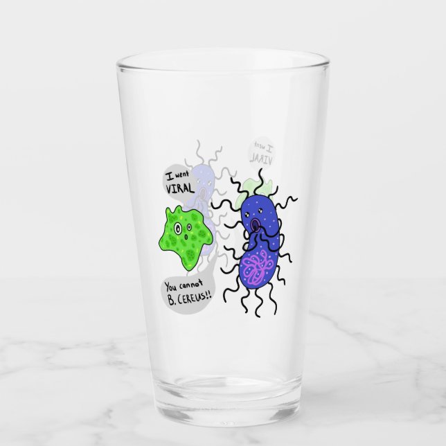 Verre Microbes viraux (Devant)