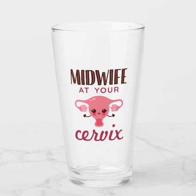 Verre Midwoman à votre Cervix Midwives Midwifery (Devant)