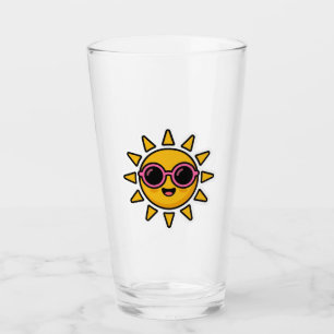 Verre Mignon Kawaii Soleil Rétro Portant des Lunettes de