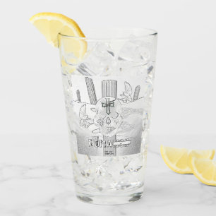 Verre Mikitiez Dreamer crâne tatto arc-en-ciel rocher ro