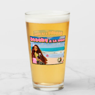 Verre Mikitiez Thaïlande plage de coco lotus rose blanc