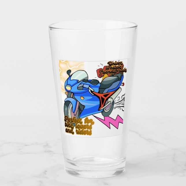 Verre Minimal Bike Art Graphic (Devant)