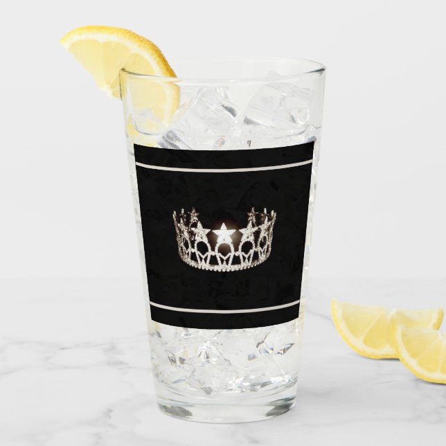 Verre Miss USA Silver Crown Glass (Devant glace)