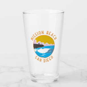 Verre Mission Beach California Travel Art Vintage