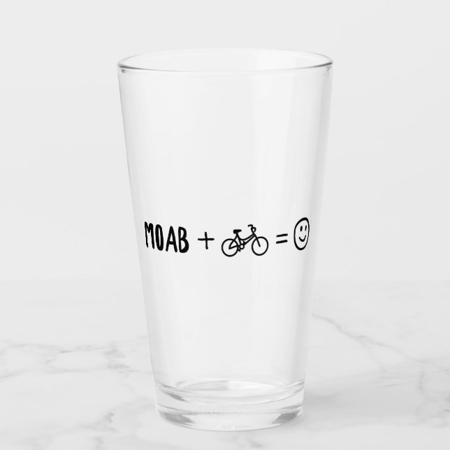 Verre Moab Utah Plus Vélos Vous Rend Heureux (Devant)
