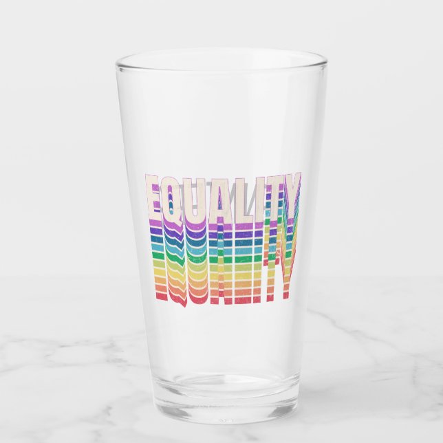 Verre Modèle de texte d'égalité (Devant)