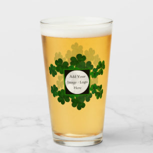 Verre Modèle du logo Shamrock vert irlandais