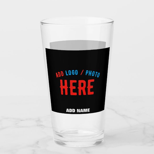 VERRE MODERNE ET MODERNE PERSONNALISABLE NOIR VÉRIFIÉ (Devant)