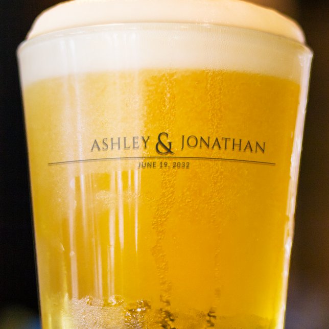 Verre Moderne Gras & Mariage minimaliste (Créateur téléchargé)