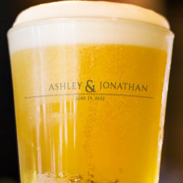 Verre Moderne Gras & Mariage minimaliste (Créateur téléchargé)