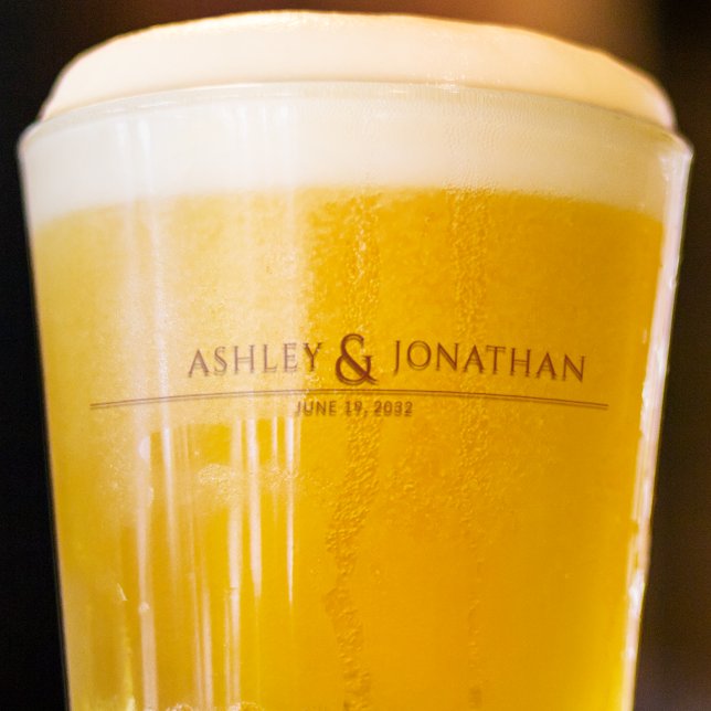 Verre Moderne Gras & Mariage minimaliste (Créateur téléchargé)