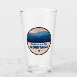 Verre Mon cœur est dans les montagnes
