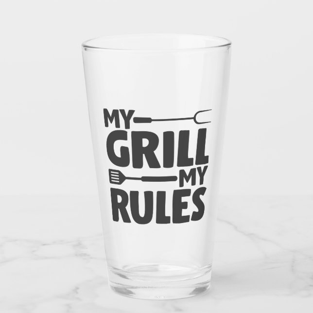 Verre Mon Grill mes règles (Devant)