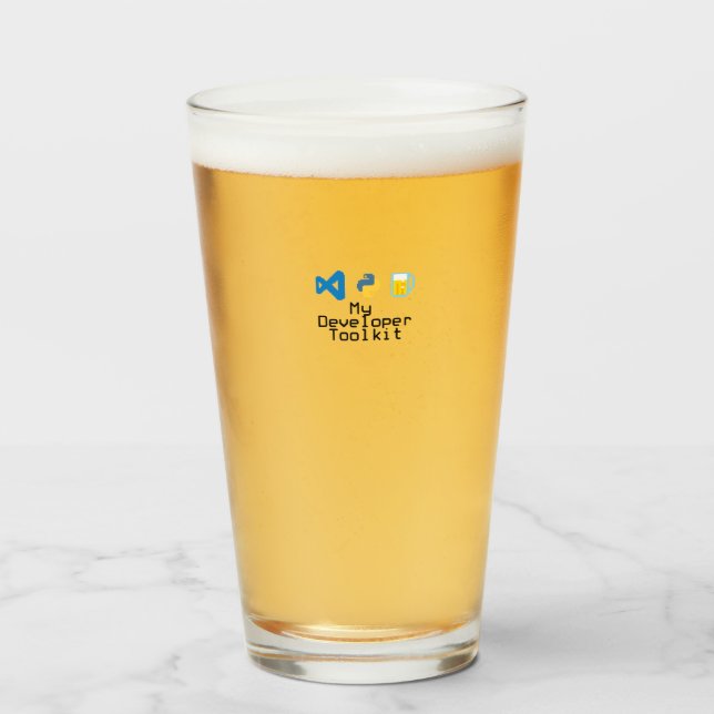 Verre Mon kit de développement Python (Devant (rempli))