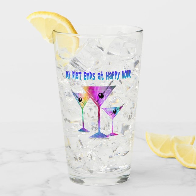 Verre Mon régime finit au #Highball de #Pint de #Drink (Devant glace)