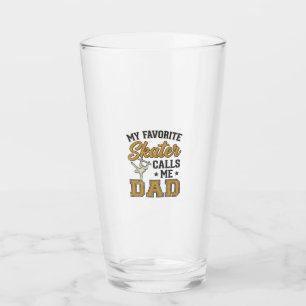 Verre Mon Skateur Préféré M'appelle Papa Vintage Shirt_1