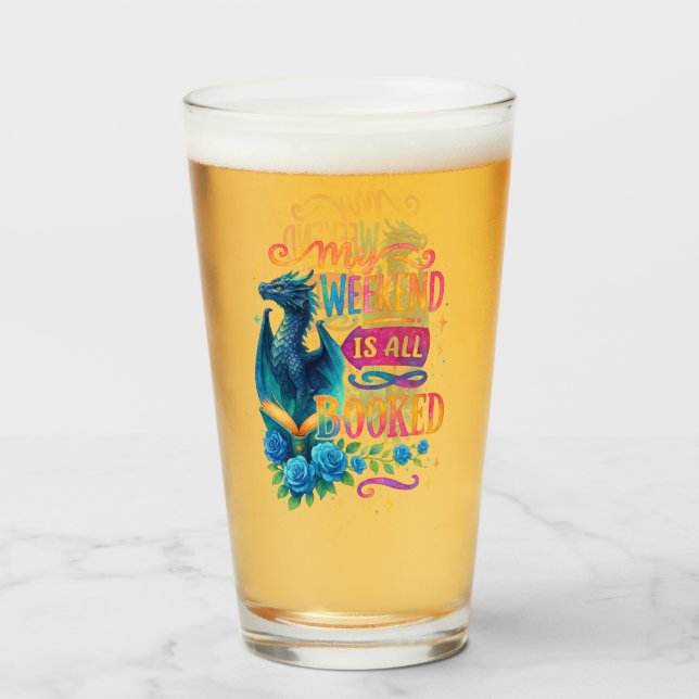 Verre Mon Week-End Est Réservé (Devant (rempli))