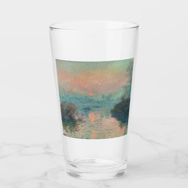 Verre Monet Sunset Seine Beaux-Art Impressionnisme (Devant)