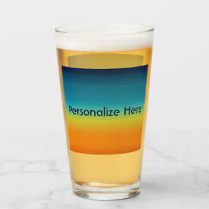 Verre Monogramme de coucher du soleil de sud-ouest