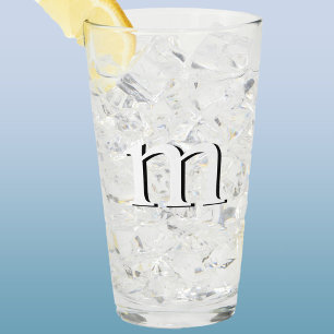 Verre Monogramme de l'ombre du goutte moderne Coque infé