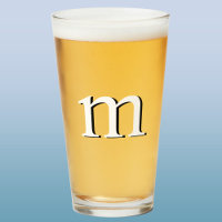 Monogramme d'ombre moderne Bière initiale
