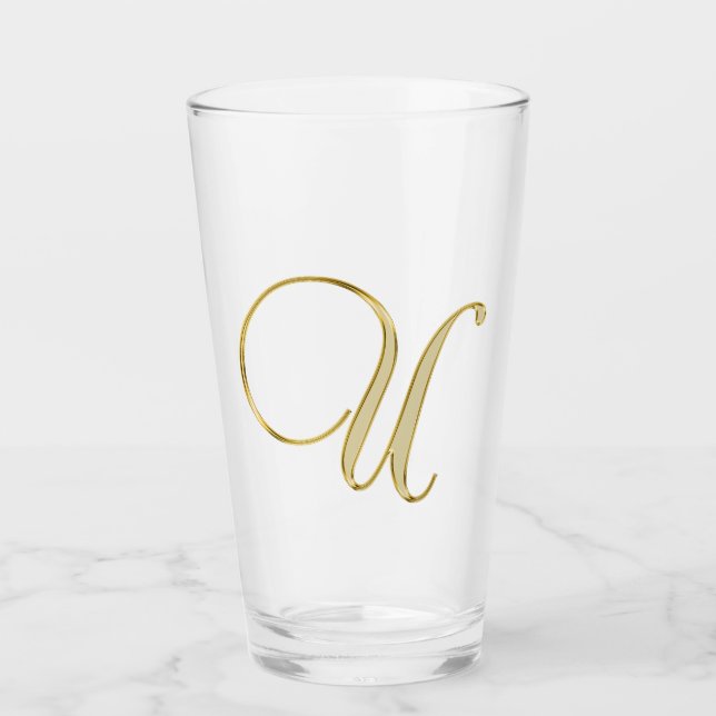 Verre Monogramme or U Glass (Devant)
