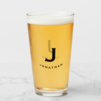 Monogramme simple initial et nom