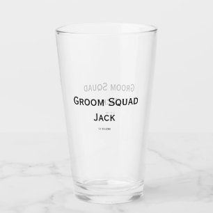 Verre monogramme simple personnalisé ajouter votre nom m