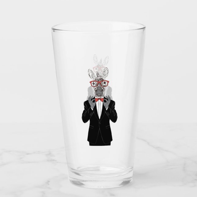 Verre Monsieur de zèbre (Devant)