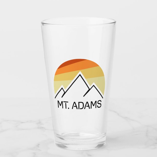 Verre Mont Adams New Hampshire Retro (Devant)