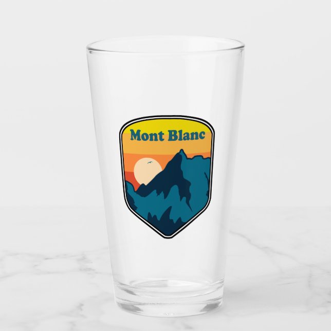 Verre Mont Blanc France Lever du soleil (Devant)