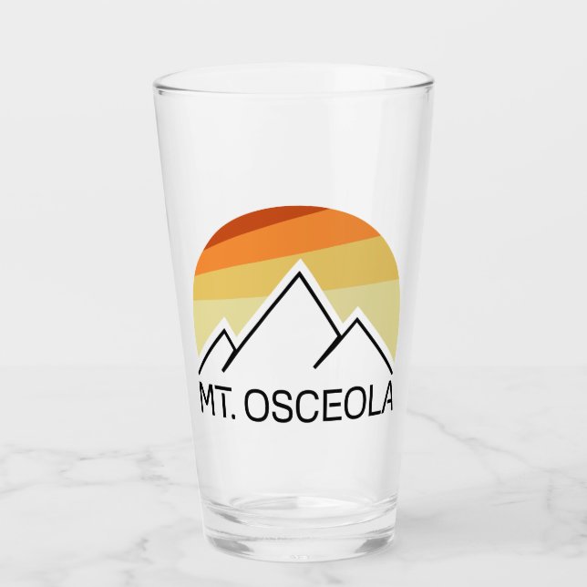 Verre Mont Osceola New Hampshire Retro (Devant)