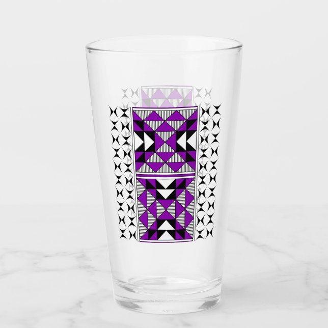 Verre Montagnes sacrées en pourpre (Devant)