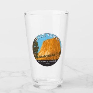 Verre Monument national de la tour Devils Wyoming Vintag