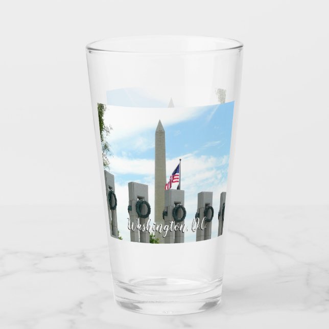 Verre Monument Washington et mémorial de la Seconde Guer (Devant)